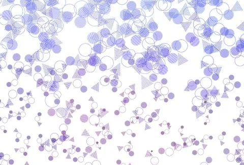 Light Blue, Red vector texture with triangular style with circles. Stockillustratie