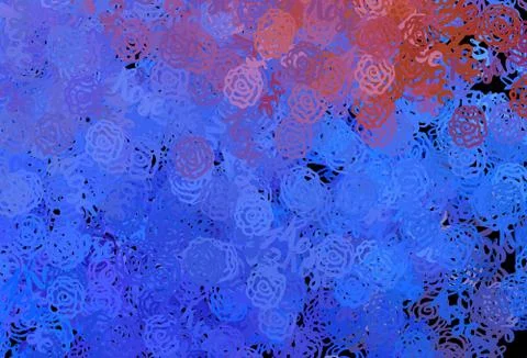 Light Blue, Red vector texture with abstract forms. Illustrazione stock