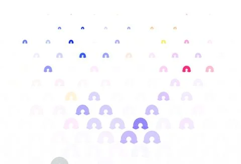 Light Blue, Red vector texture with rainbows, clouds. 스톡 일러스트