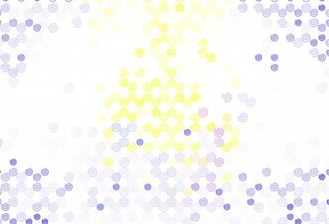 Light Blue, Red vector texture with curved lines. Stock Illustration