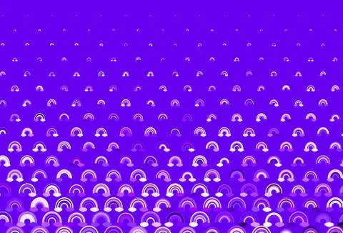 Light Blue, Red vector texture with rainbows, clouds. Stock Illustration