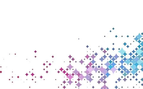 Light Blue, Red vector texture with beautiful stars. Stock Illustration