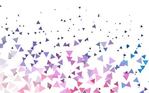 Light Blue, Red vector texture in triangular style. Illustrazione stock