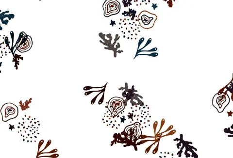 Light Blue, Red vector texture with abstract forms. Stock Illustration