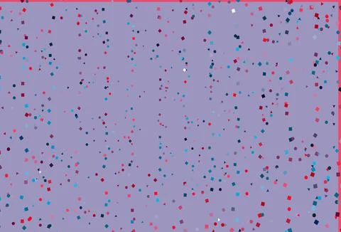 Light Blue, Red vector texture in poly style with circles, cubes. Stock Illustration