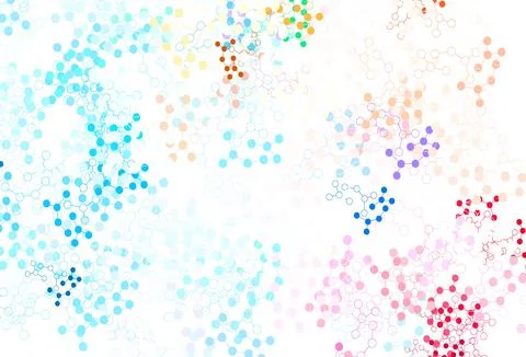 Light Blue, Red vector texture with artificial intelligence concept. Stockillustratie