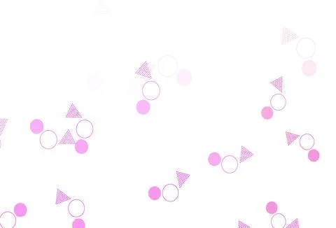 Light Blue, Red vector texture with triangular style with circles. Ilustração Stock