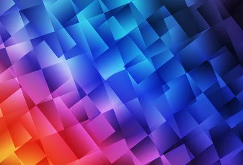 Light Blue, Red vector texture in rectangular style. Stock Illustration