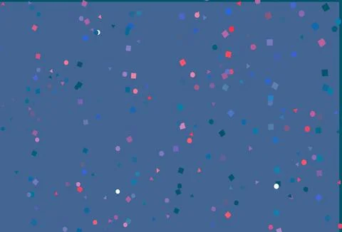 Light Blue, Red vector texture in poly style with circles, cubes. Stock Illustration