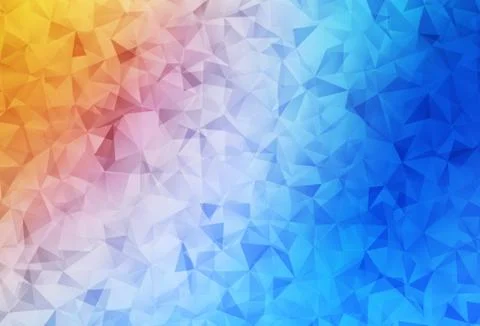 Light Blue, Red vector triangle mosaic background. Stock Illustration
