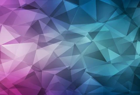Light Blue, Red vector triangle mosaic texture. Stock Illustration