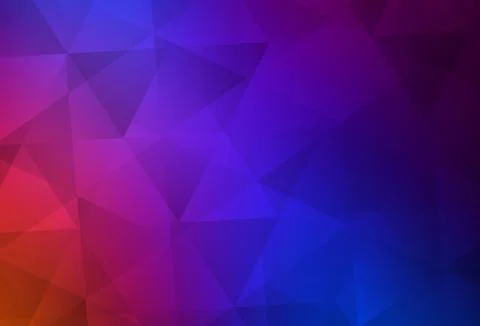 Light Blue, Red vector triangle mosaic texture. Stock Illustration