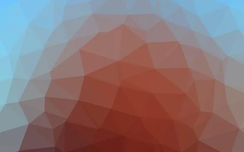 Light Blue, Red vector triangle mosaic template. 스톡 일러스트