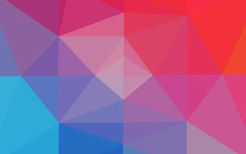 Light Blue, Red vector triangle mosaic template. Stock Illustration