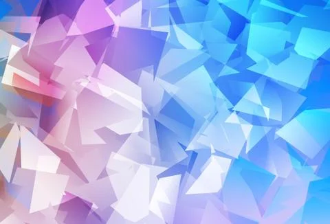 Light Blue, Red vector triangle mosaic background. Illustrazione stock