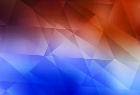 Light Blue, Red vector triangle mosaic background. Illustrazione stock