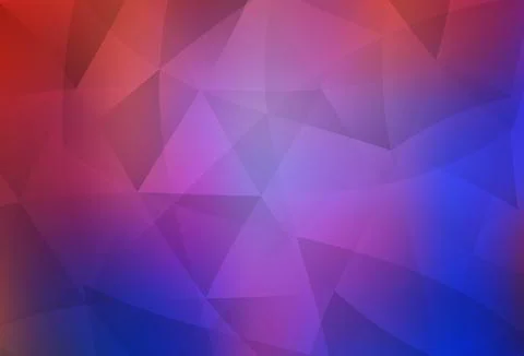 Light Blue, Red vector triangle mosaic template. Stock Illustration