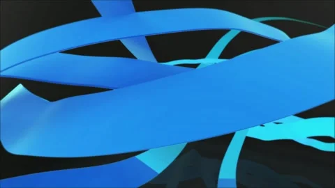 Light Blue Ribbon 1 Stock Footage 236997045