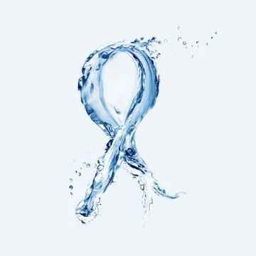 Light Blue Ribbon Stock Illustration