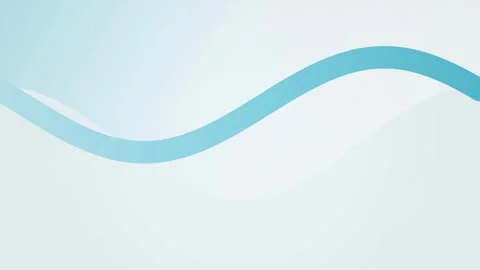 A light blue ribbon wave flows gently in a seamless loop Stock Footage 341855566