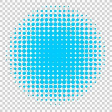 Light blue rounded halftone background Stock Illustration