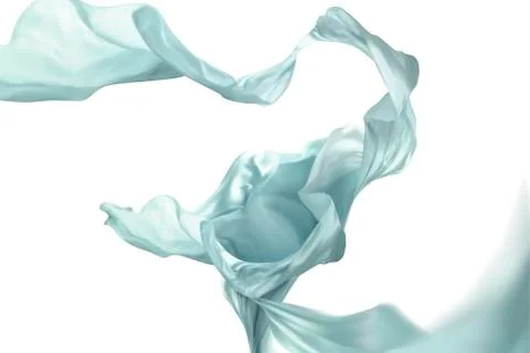 Light blue satin element Stock Illustration