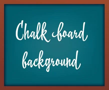 Light Blue school chalkboard with frame vector. Template for your design. Stock-Illustration