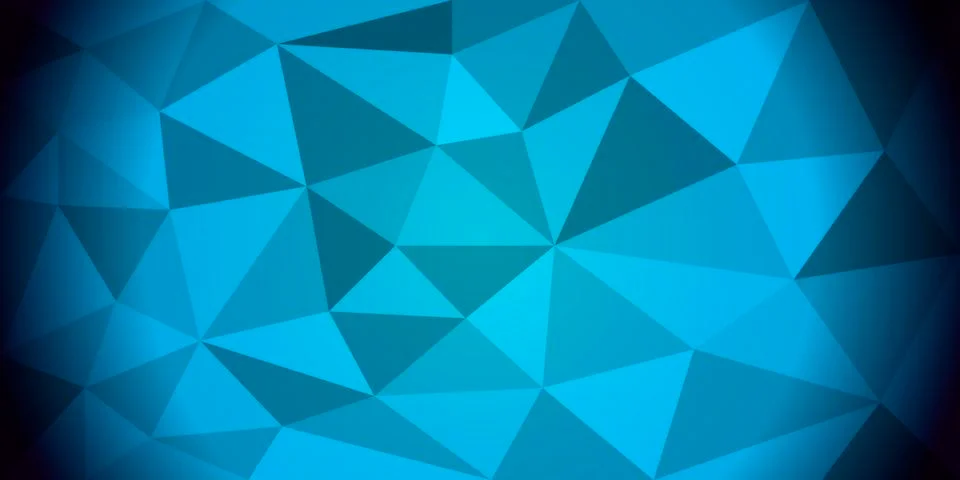Light blue shining triangular pattern Low poly. The completely new template can Stock Illustration