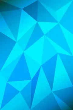 Light blue shining triangular pattern Low poly. The completely new template can Illustrazione stock