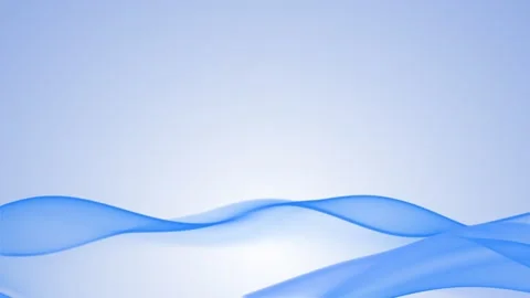 Light blue silky waves flow across a soft gradient background. Clean corpor.. Stock Footage 347242617