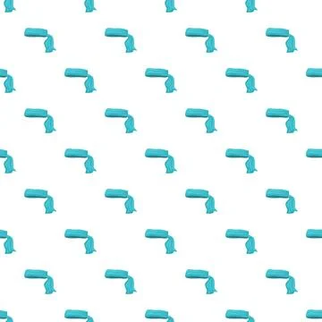 Light blue simple headscarf kerchief seamless pattern Illustrazione stock