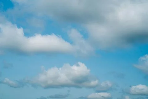 Light blue sky with cloud background Stock Photos