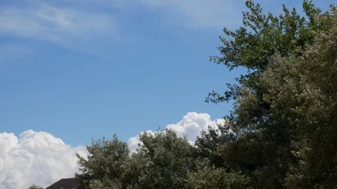 Light blue sky time laps Stock Footage