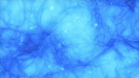 Light blue smoke background animation with flying particles, animated light blue Stock Footage 304859308