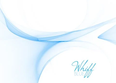 Light blue smoke on white Stock Illustration