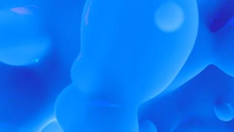 Light blue smooth tender elements background - abstract 3D illustration Illustrazione stock