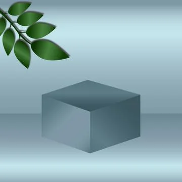 Light blue spacious studio, web banner template for advertising - Vector Stock Illustration