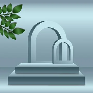 Light blue spacious studio, web banner template for advertising - Vector Stock Illustration