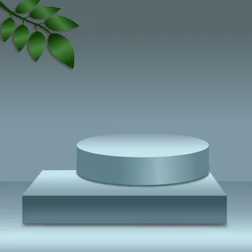 Light blue spacious studio, web banner template for advertising - Vector Stock Illustration