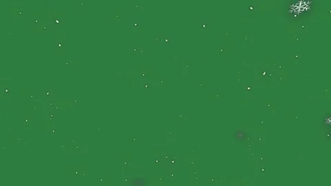 Light blue spots snow on it flakes isolated isolated on green screen background Stock Footage 336858117
