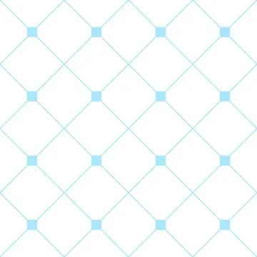 Light Blue Square Diamond Grid White Background. Classic Minimal Pattern Text Stock Illustration