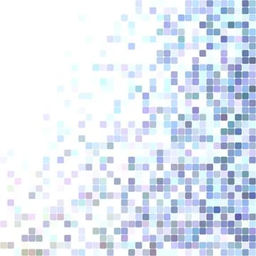Light blue square mosaic background design 库存插图