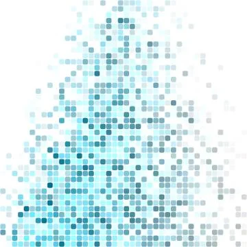 Light blue square mosaic background design 库存插图
