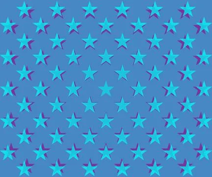 Light blue stars pattern Blue stars pattern with overlapping shadows on a ... Stock Photos