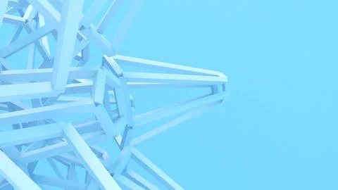 Light blue structure abstract background, geometric background, 3d rendering Stock Photos