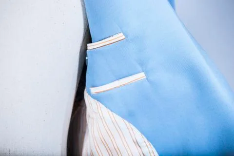 Light blue suit jacket Stock Photos