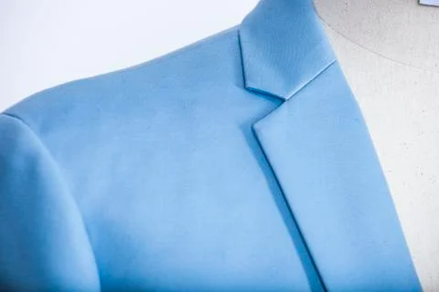 Light blue suit jacket Stock Photos