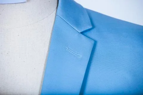 Light blue suit jacket Stock Photos