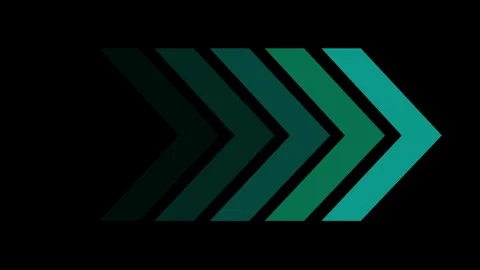 Light blue swipe forward or right pointing solid arrow icon. Right directio.. Stock Footage 293554991