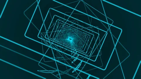 Light Blue Talk Square Rotation Stock Footage 101759185